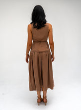 Load image into Gallery viewer, Mocha Bloom wrap top