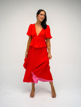 Load image into Gallery viewer, Cherry Fever Peplum Top
