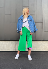 Load image into Gallery viewer, Lilac and Lime Culotte Pants