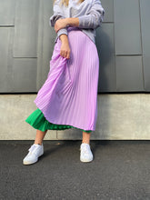 Load image into Gallery viewer, Lilac Lime Pleated Skirt