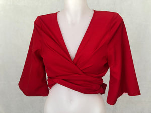 Baby Red Wrap Top