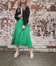 Load image into Gallery viewer, Lilac Lime Pleated Skirt