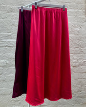 Load image into Gallery viewer, Pink Plum Midi Slip Skirt