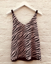 Load image into Gallery viewer, Zebra Black Camisole Top