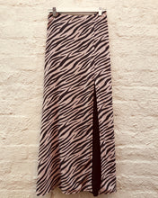 Load image into Gallery viewer, Zebra Black Maxi Skirt