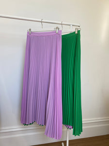 Lilac Lime Pleated Skirt