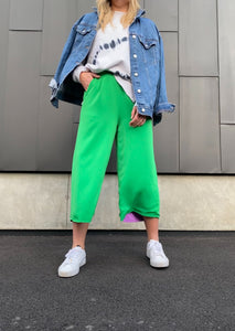 Lilac and Lime Culotte Pants