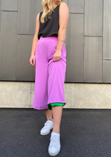 Load image into Gallery viewer, Lilac and Lime Culotte Pants