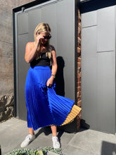 Load image into Gallery viewer, Royal Gold Pleated Skirt