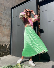 Load image into Gallery viewer, Sugar Mint Pleated Skirt