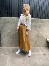 Load image into Gallery viewer, Royal Gold Pleated Skirt