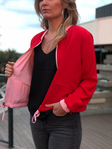 Baby Red Bomber Jacket