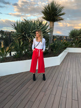 Load image into Gallery viewer, Baby Red Culotte Pants