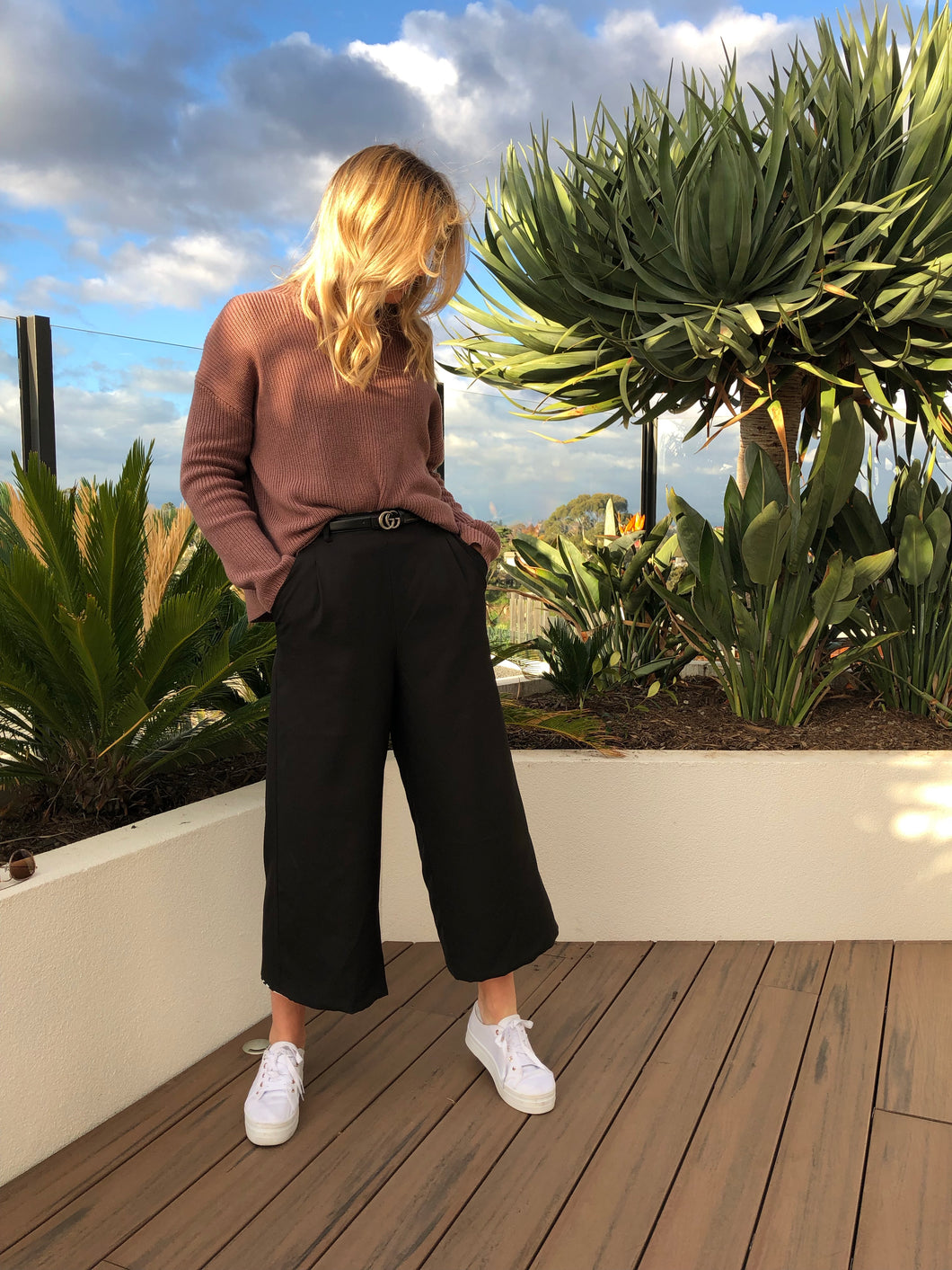 Leo Black Culotte Pants